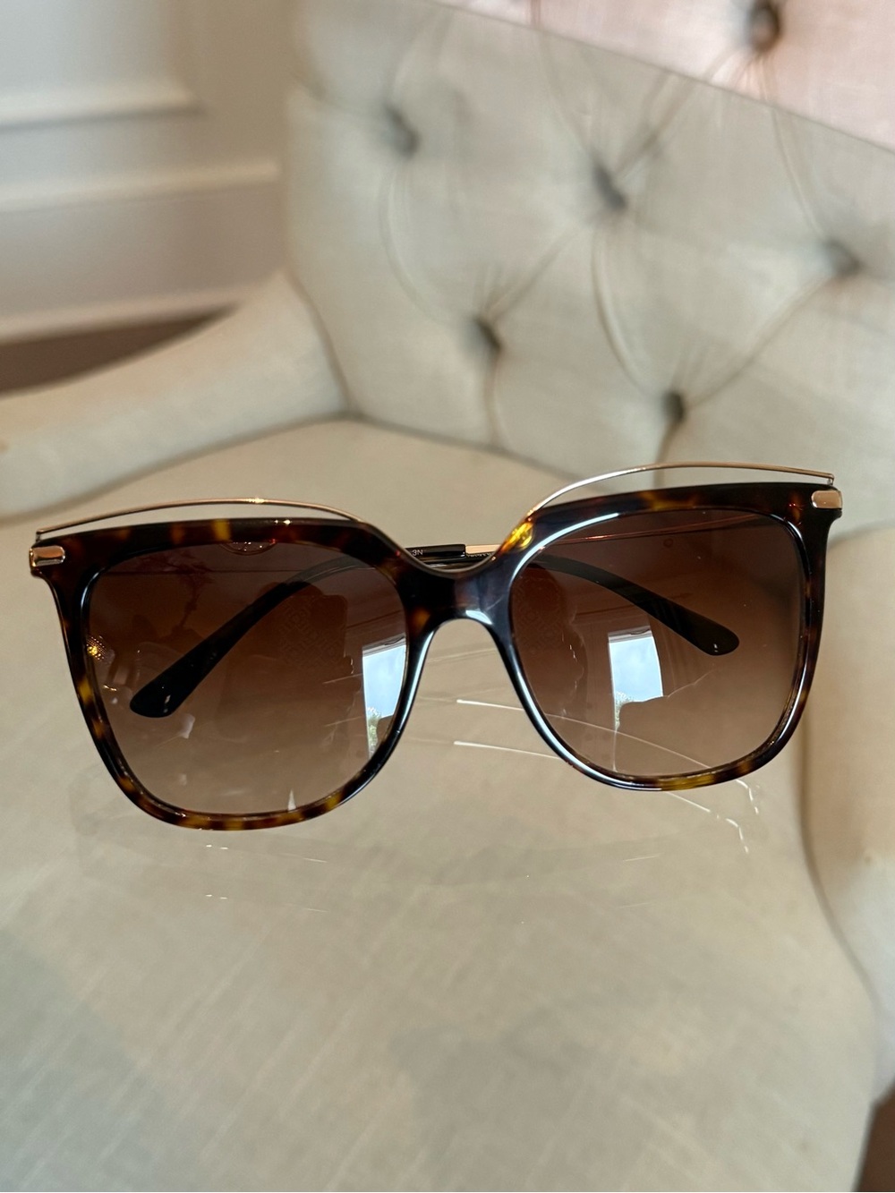 Giorgio Armani Tortoiseshell Gradient Lens Women's Sunglasses